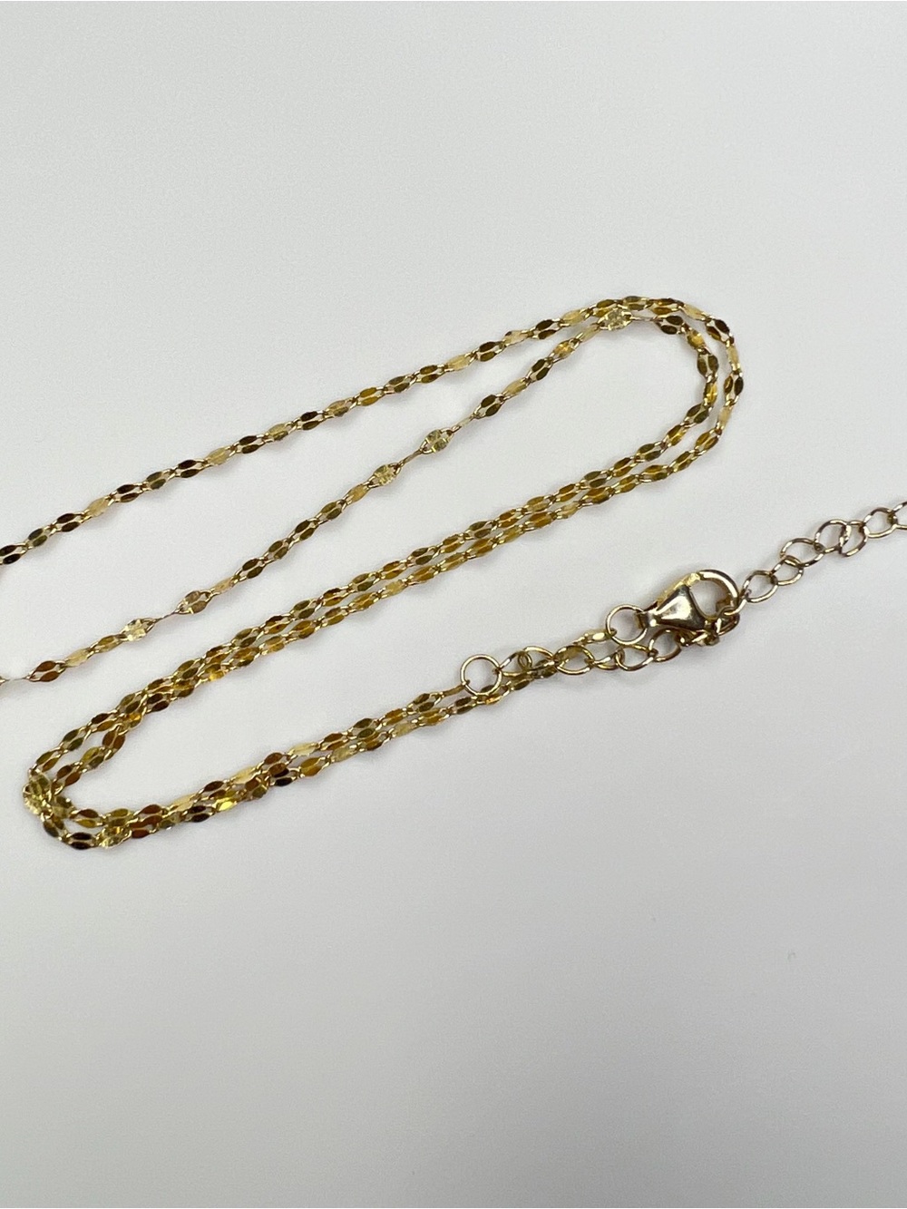 NEW Gold over sterling silver necklace chain 925